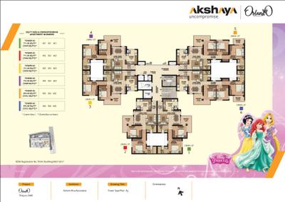 Project Image of 711.45 - 875.53 Sq.ft 2 BHK Apartment for buy in Akshaya Orlando