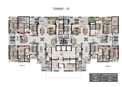 Project Image of 4563.0 - 8037.0 Sq.ft 4.5 BHK Apartment for buy in The Cambium