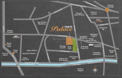 Project Image of 0.0 - 1102.01 Sq.ft 3 BHK Apartment for buy in Umiya Palace