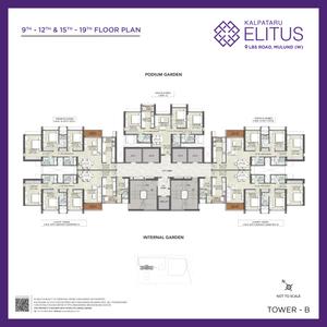 Project Image of 1013.0 - 1329.0 Sq.ft 3 BHK Apartment for buy in Kalpataru Elitus