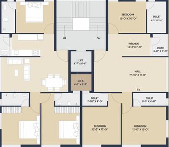 Project Image of 767.68 - 914.29 Sq.ft 3 BHK Apartment for buy in Shree Raj Heights