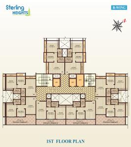 Project Image of 346.0 - 543.0 Sq.ft 1 BHK Apartment for buy in Shantee Sterling Heights A Wing