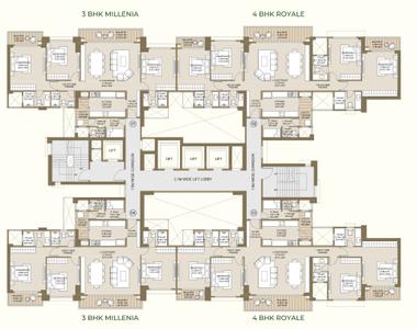 Project Image of 1073.17 - 1796.0 Sq.ft 2 BHK Apartment for buy in Crestoria Estate