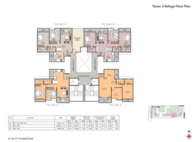 Project Image of 1705 Sq.ft 4 BHK Apartment / Flat for sale in Dhanori for Rs. 12178967