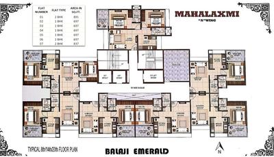 Project Image of 0.0 - 2691.0 Sq.ft 4 BHK Apartment for buy in Balaji Emerald