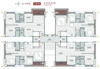 Project Image of 1184.79 - 2416.8 Sq.ft 3 BHK Apartment for buy in Swagat Cilantra
