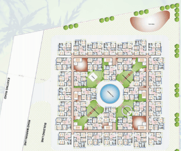 Project Image of 779.0 - 924.0 Sq.ft 2 BHK Apartment for buy in Aryan Fountain Square