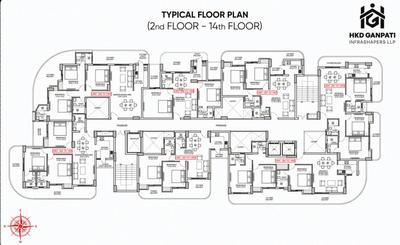 Project Image of 1165.0 - 1900.0 Sq.ft 2 BHK Apartment for buy in HKD Ganpati Bramhdeo Apartment