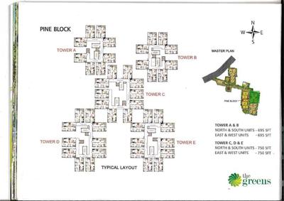 Project Image of 695.0 - 1202.0 Sq.ft 2 BHK Apartment for buy in Indya The Greens Phase I