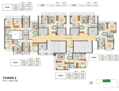 Runwal Pinnacle Tower 2 Cluster Plan 2