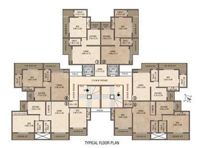 Project Image of 850 Sq.ft 2 BHK Apartment / Flat for sale in Mira Road East for Rs. 10521000