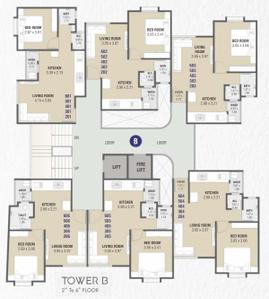 Project Image of 351.33 - 555.42 Sq.ft 1 BHK Apartment for buy in Vrajraj Bansari Heights