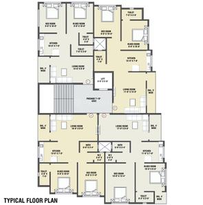 Project Image of 515.81 - 603.75 Sq.ft 2 BHK Apartment for buy in Jaivik Complex
