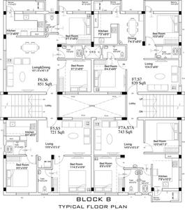 Project Image of 508.0 - 960.0 Sq.ft 1 BHK Apartment for buy in Ruby Deluxe