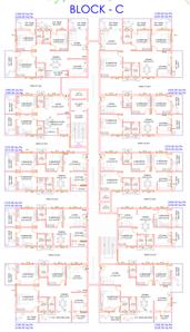 Bharti Builder Block C Cluster Plan For Typical Floor 1