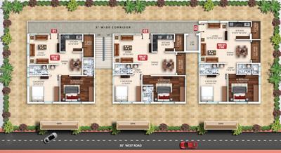 Project Image of 1002.98 - 1095.01 Sq.ft 2 BHK Apartment for buy in Pinnacle Srikaram