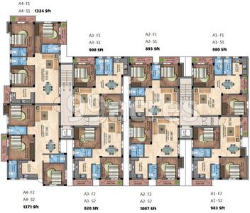 Project Image of 1250 Sq.ft 3 BHK Apartment / Flat for sale in Kolapakkam for Rs. 11000000