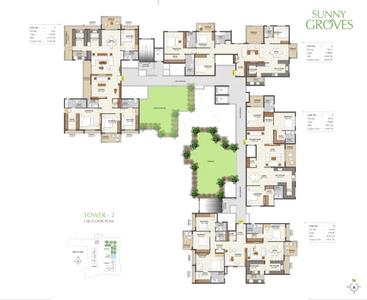 Project Image of 1120.0 - 3370.0 Sq.ft 2 BHK Apartment for buy in Cynosure Sunny Groves