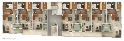 Project Image of 2122.0 - 2143.0 Sq.ft 3 BHK Duplex for buy in Debaki Devki Residency