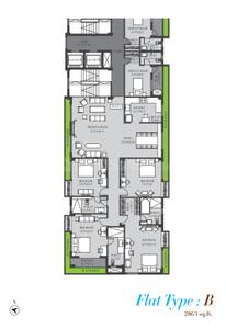 Project Image of 2863.0 - 2873.0 Sq.ft 4 BHK Apartment for buy in Fort Elanta