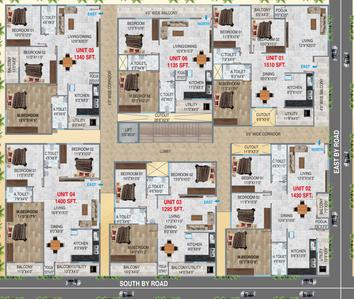 Project Image of 1135.0 - 1510.0 Sq.ft 2 BHK Apartment for buy in Vasavi Pearl