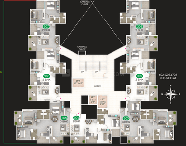 Project Image of 990 Sq.ft 2 BHK Apartment / Flat for sale in Nigdi for Rs. 8000000