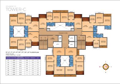 Project Image of 207.31 - 528.08 Sq.ft 1 RK Apartment for buy in Tharwani Vedant Millenia Happiness Phase II Wing C