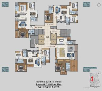 Project Image of 1794.0 - 5143.0 Sq.ft 2.5 BHK Apartment for buy in Sattva Aangane