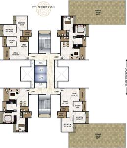 Project Image of 890.5 - 1150.0 Sq.ft 3 BHK Apartment for buy in Paradise Sai Aaradhya