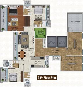 Project Image of 519.0 - 978.0 Sq.ft 2 BHK Apartment for buy in Star Siddhi Gloria
