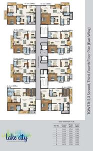 Project Image of 1495 Sq.ft 3 BHK Apartment / Flat for sale in Hafeezpet for Rs. 14000000