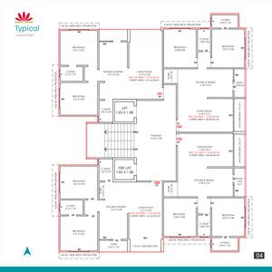 Project Image of 687.49 - 693.2 Sq.ft 2 BHK Apartment for buy in Atmiya Shivanjani Residency