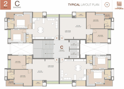 Project Image of 1285 Sq.ft 2 BHK Apartment / Flat for sale in Adajan Gam for Rs. 5757000