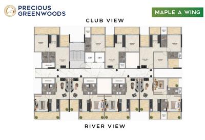 Project Image of 358.0 - 479.0 Sq.ft 1 BHK Apartment for buy in Precious Greenwoods Phase I
