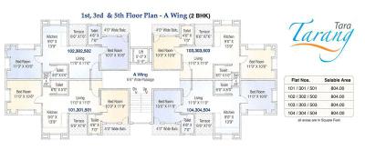 Project Image of 631.0 - 823.0 Sq.ft 1 BHK Apartment for buy in Shivtara Tara Tarang