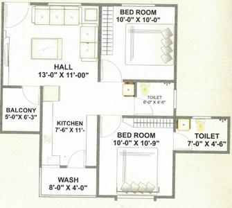 Project Image of 700 Sq.ft 2 BHK Apartment / Flat for sale in Waghodia Road for Rs. 2800000