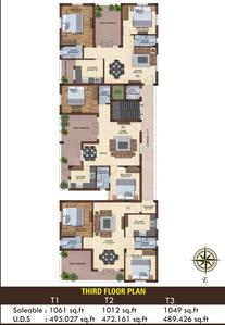 Project Image of 1012.0 - 1287.0 Sq.ft 2 BHK Apartment for buy in Global Castle