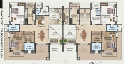 Project Image of 1979.0 - 4045.0 Sq.ft 3 BHK Apartment for buy in Serenity Height