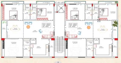 Project Image of 0.0 - 2400.0 Sq.ft 3 BHK Apartment for buy in Sri Nidhi Granduer