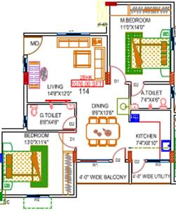Project Image of 1010.0 - 1531.0 Sq.ft 2 BHK Apartment for buy in Sri Someshwara Arcade