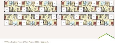 Project Image of 594.0 - 963.0 Sq.ft 2 BHK Apartment for buy in TVS Green Hills