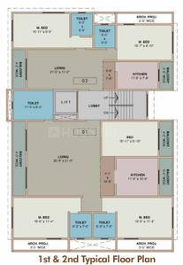 Project Image of 653.37 - 1232.36 Sq.ft 2 BHK Apartment for buy in Patels Emerald