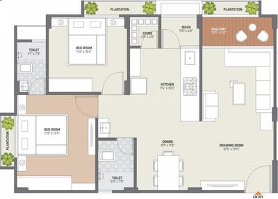 Project Image of 643.0 - 796.0 Sq.ft 2 BHK Apartment for buy in Rivasa Mahalaxmi Rivasa