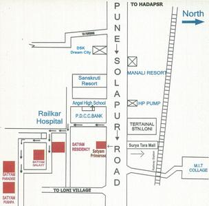 Satyam Primerose Images for Location Plan of Satyam Primerose 1