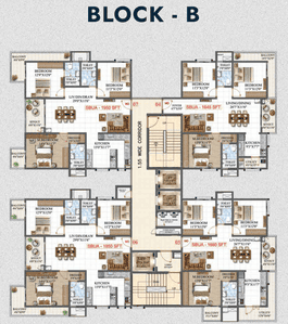 Project Image of 1520.0 - 2030.0 Sq.ft 3 BHK Apartment for buy in Amrutha Lake Vista