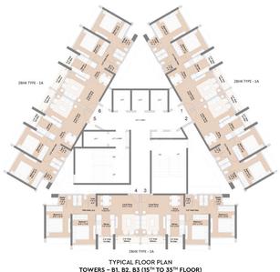 Project Image of 634.0 - 1196.0 Sq.ft 2 BHK Apartment for buy in Sunteck Beach Residences