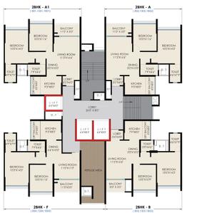 Project Image of 733.0 - 1096.0 Sq.ft 2 BHK Apartment for buy in The Rising