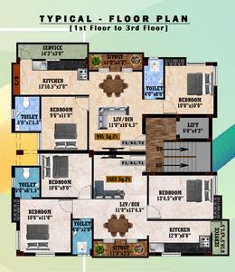 Project Image of 945.0 - 1073.0 Sq.ft 2 BHK Apartment for buy in Freedom Homes Royal Blue