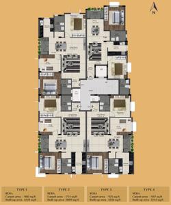 Project Image of 734.0 - 960.0 Sq.ft 2 BHK Apartment for buy in Tranquil Sri Sankara