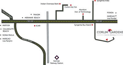 Project Image of 1184 Sq.ft 2 BHK Apartment / Flat for sale in Corlim for Rs. 9200000